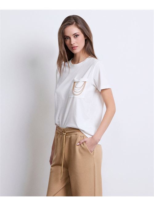 T-SHIRT G/C CON TASCHINO MARKUP | MW1610003/OFF WHITE